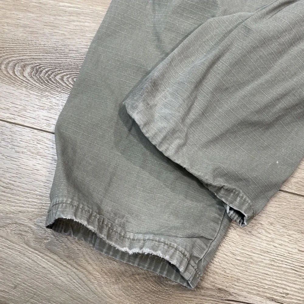 Wrangler RIGGS Workwear Carpenter Pants Distressed Utility Khaki 33x30‎